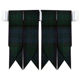 AAR Tartans Kilt Flashes with Heavy Buckle Elastic Adjusters Fit