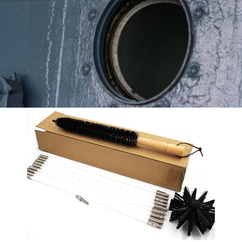 12Pcs Chimney Pipe Cleaning Brush Flexible Inner Wall Cleaner Electric