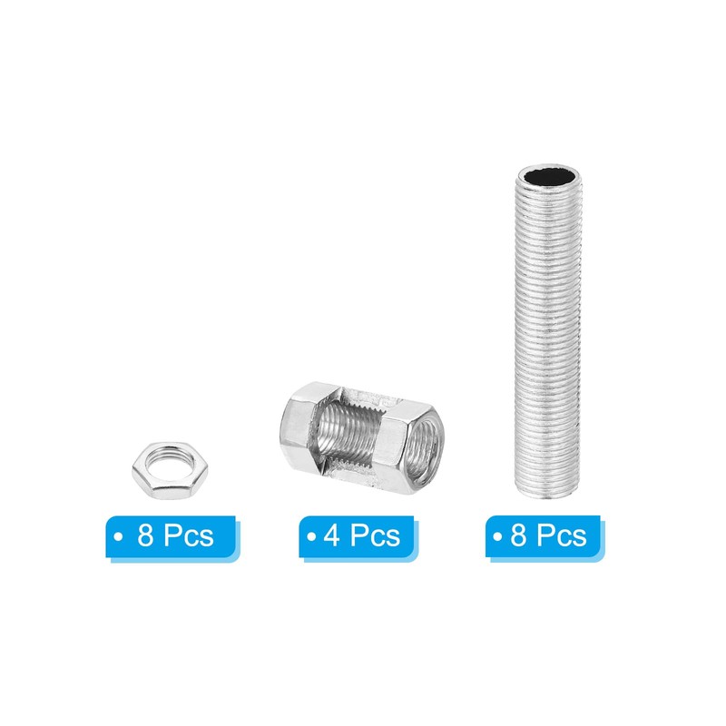 PATIKIL M10 Fine Thread Lamp Pipe Repair Parts Kits, 20