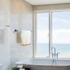 JiePai Suction Cup Towel Bar 24 Inch,Removable Modern Vacuum Suction