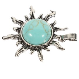 Operitacx Sun Pendant Kit Earring Charm Gold Earrings Bracelet Necklace for Women Jewelry Pendant Beads Pearl Jewelry Charm Gemstone For Jewellery Making Colorful Necklace Men Pour Turquoise