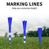 Crestgolf 150 Pack Plastic Golf Tees, Contain 100PCS 3-1/4" Long