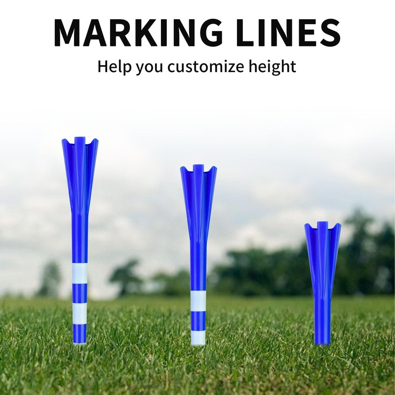 Crestgolf 150 Pack Plastic Golf Tees, Contain 100PCS 3-1/4" Long
