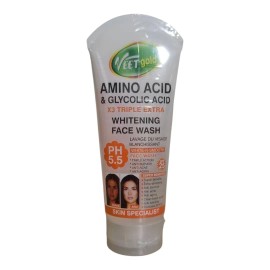 Veet Gold Amino & Glycolic Acid Face Foam Wash X3 Extra Brightening 200g
