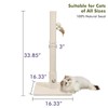 Woochpet Cat Scratching Post with Premium Sisal Rope for Indoor
