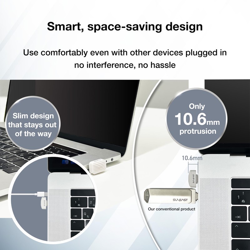 SUNEAST SE-PS256G2LNN1WF External SSD with USB-C Connection, Portable SSD Nano