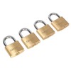 Sealey S0992 Key Alike Brass Body Padlock with Brass Cylinder,