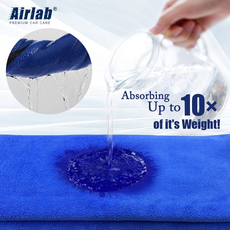 Airlab Microfibre Cloth Extra Large XXL 90x60cm, Dual-Sided Car Drying