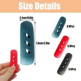 ZAHD 12 Pairs Pot Handles Holder Hot Handle Holder Heat Protection Pot Handle Heat Insulated Pot Holder Non-Slip Cooking Clamping Handles Scald-Proof for Cast Iron Woks Pans Frying Pans (3 Colours)