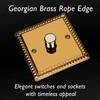 VARILIGHT Georgian Brass Classic 1-Gang 1-Way V-Dim Rotary Dimmer 1
