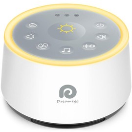 Dreamegg D1 Sound Machine - White Noise Machine with Night Light for Sleeping, High Fidelity Sounds, Timer & Memory Feature, Sound Machine for Adults, Home, Office, Travel - Color: Navy Blue