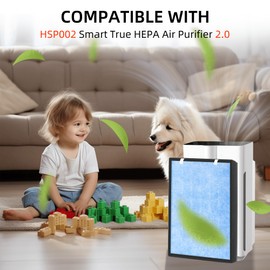 APPLIANCEMATES HSP002 Replacement Filter for Hathaspace Air Purifier Filters HSP002, 4-in-1 H13 True Hepa Filter (1 Pack)