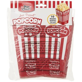 West Bend Popcorn Pop-Up Boxes 10-Pack, Multicolored