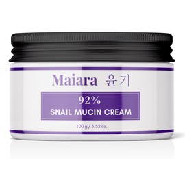 Snail Mucin Moisturizer Cream - Advanced Snail 92% All In One Cream, Korean Moisturizer for Face Made with Snail Serum for Dry, Sensitive Skin - Korean Skincare Daily Face Moisturizer Repair Cream (100 g / 3.52 Fl Oz)