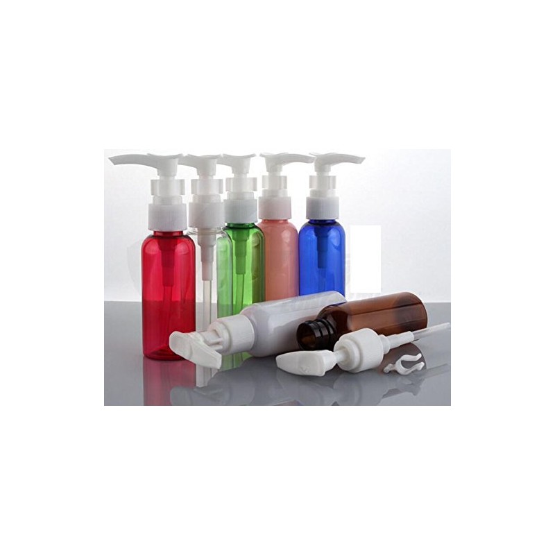50ML(1.7 OZ) Multicolor Plastic with White Pumps Lotion/Soap Dispenser Bottle