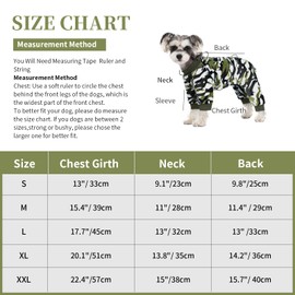 Dog Pajamas for Small Dogs, Camo Winter Dog Onesie, Warm Velvet Puppy Jumpsuit, Doggies Bodysuits, Girl Boy Dog Winter Clothes for Chihuahua, Yorkie, Teacup, Schnauzer, Cold Weather Dog Apparel