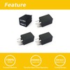 GROBARPART 4 Packs 13500113 8430 Relay Compatible with GM, 4