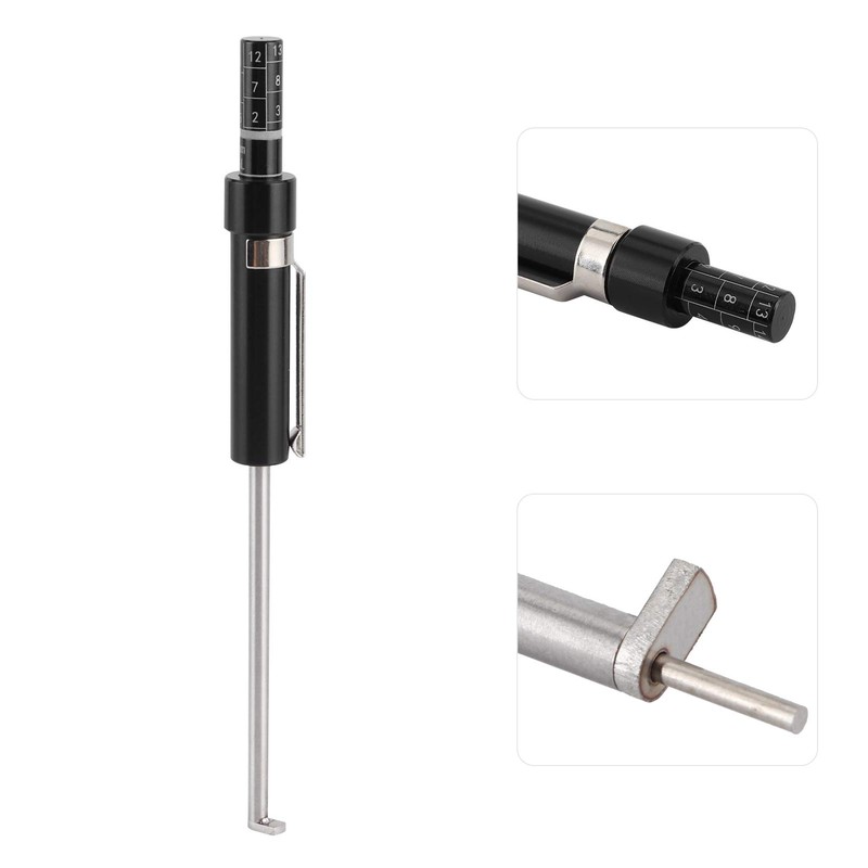 Caoeal Brake Pad Measuring Tool, Brake Pad Thickness Gauge with