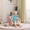 Qaba Kids Rocking Chair, Princess Crown Toddler Chair, Children's Armchair