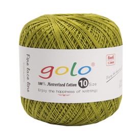 golo Crochet Thread Size 10 Yarn for Hand Knitting Crochet Yarn (Army green-808)
