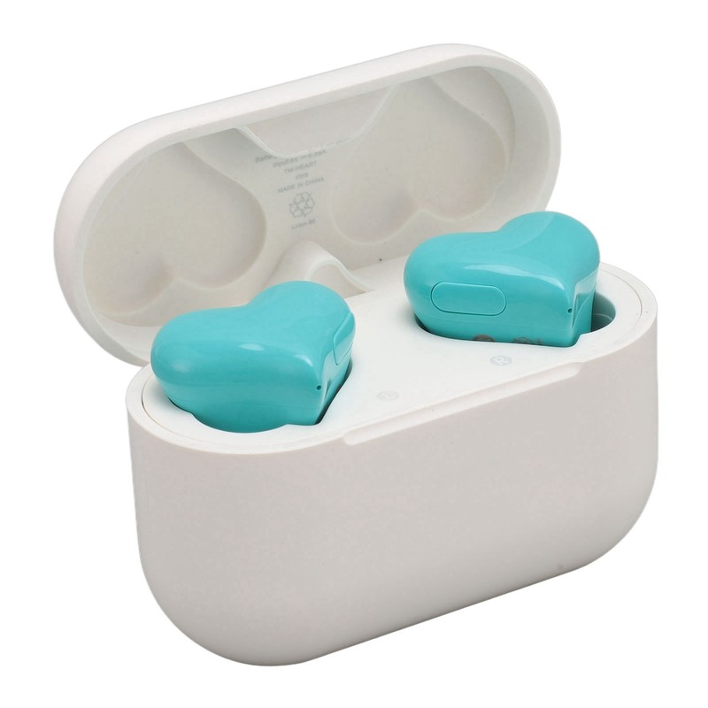 Heart Shaped Earbuds Cute Wireless Bluetooth5.3 Headphones Lightweight Noise Reduction