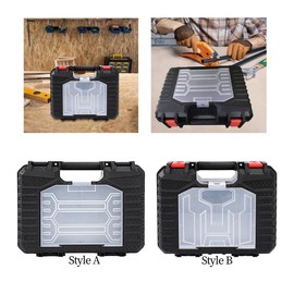 Milageto Electric Drill Carrying Case Father's Day Gifts from Daughter Son Drill Organizer Hardware Tool Box Electric Drill Tool Box, A