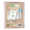 eco-eco A6 Size 50 Percent Recycled 40 Pocket Clear Presentation