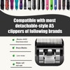 Detachable Pet Dog Grooming Steel Blades,Compatible with Andis,Oster A5,Wahl KM-10