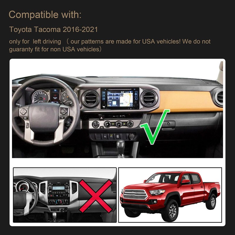 SPEEDWOW Dashboard Dash Board Cover Mat Carpet Compatible with Toyota