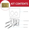 SPARES2GO Luxury Flush Plate Kit for Concealed Toilet Cistern Wall