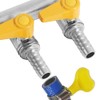 BesNPT Nickel Plated Brass 3 Way Shut Off Gas Valve