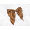 Burnaby Brown Pattern Long Ribbon Hairpin / 버나비 브라운 패턴