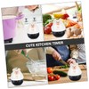 MAGICLULU Bear Shape Mechanical Kitchen Timer Manual Countdown Tool for