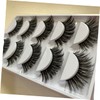 Beavorty 5pairs Handmade Faux Eyelashes Natural Look Dense Reusable for