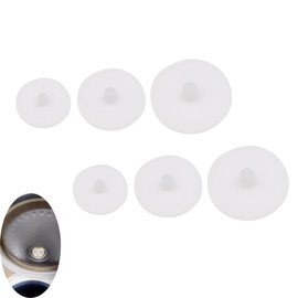 NentMent 6 Pack Rice Cooker Valve Gasket Replacement Lid Steam Port Silicone Pad Sealing Cover Sealer Cap for Compact Rice Cookers Food Steamer Warmer 3 Sizes 400W 500W 700W 1000W