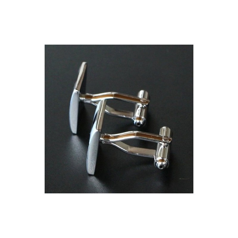 Kamakura Cuff Workshop sc025 Silver Two-Tone Cufflinks, Silver