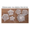 SARO STORE Tapas De Silicon Reutilizables Antiderrames (6 Piezas)