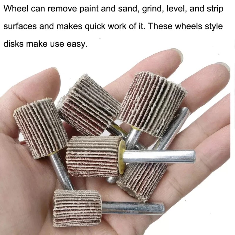Tonmp 44 Pack 7 Size 80 Grit 1/4 Abrasive Flap