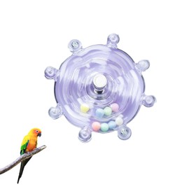 EsiFare Parakeet Toy, Bird Toy, Chewing Toy, Rotation Toy, Training, Educational Toy, Nibble, Stress Relief, Chewing Toy, Parrot, Cockatiel, Budgie Rotary Toy (Purple)