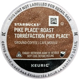 Starbucks Pike Place Roast Coffee Keurig K-Cups, 24Count (Pack of 4)