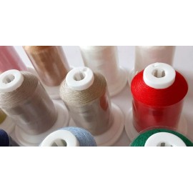 Hilos Iris Cotton Quilting Thread 500yds, Size 50, Set of 12 Best Colors