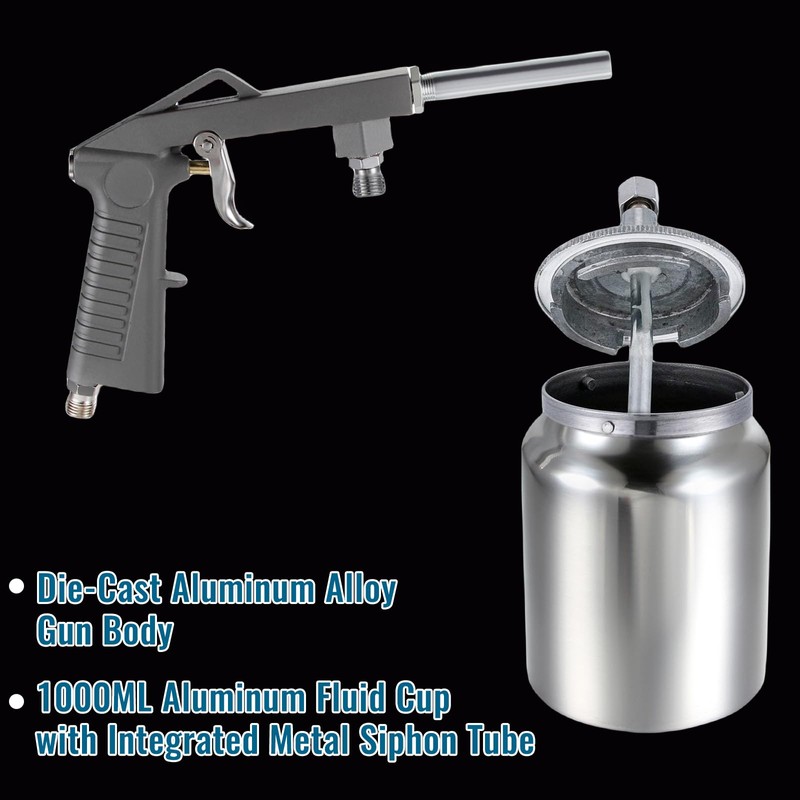 Twilight Garage Aluminum Air Undercoating Spray Gun with Suction Feed