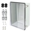 LeMotech Electrical Box, IP67 Waterproof Hinged Clear Cover Stainless Steel