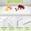 Wesiti Large Acrylic Cutting Board with Lip Non Slip 30