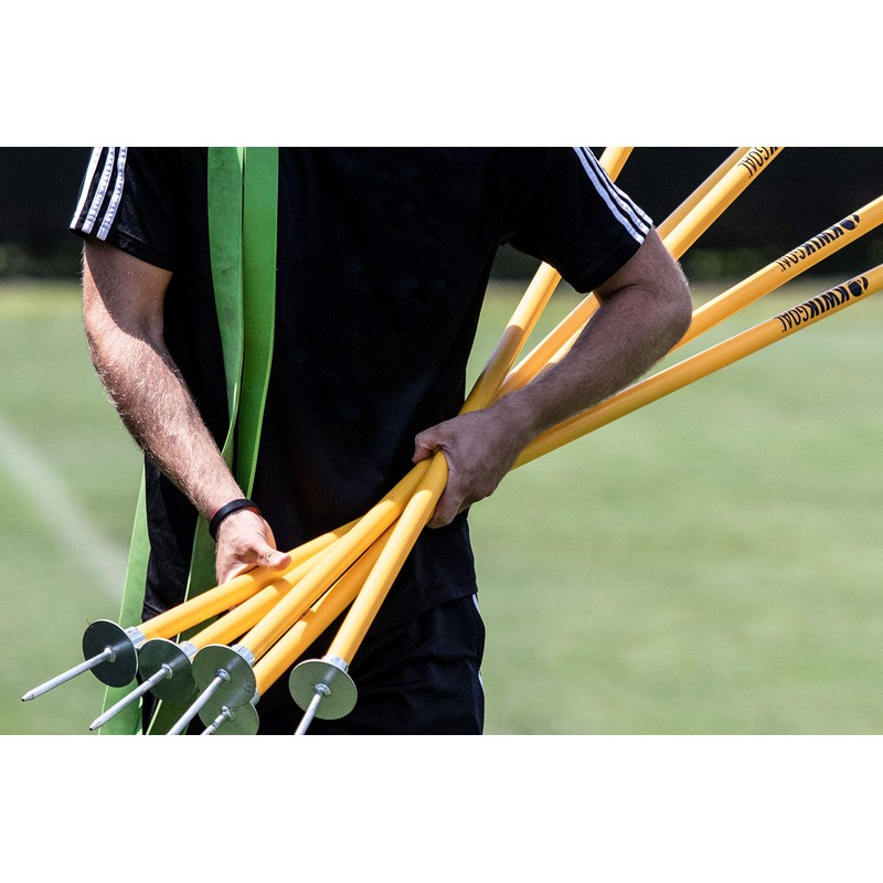 Kwik Goal Coaching Sticks (Yellow) ,60-Inch H x 1-Inch