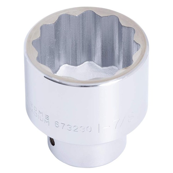 JET 673230-3/4-Inch Drive, 1-7/8", Regular, 12 Point, SAE Chrome Socket