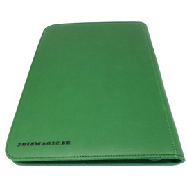 docsmagic.de Pro-Player Zip Album 4/9/12-Pocket Playset Card Binder, MTG, PKM, YGO, Black, Blue, Green, Red, White