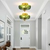 Bgfeoa Semi Flush Mount Ceiling Light,Vintage Ceiling Light 9.44 Inch