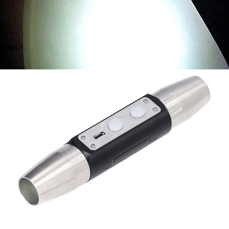 Identification Flashlight Super Bright USB Rechargeable Quad LEDs Portable Jade