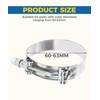 Flaconi Motorcycle Exhaust Clamps, Joint Bolt Clamp, Stainless Steel, Joint